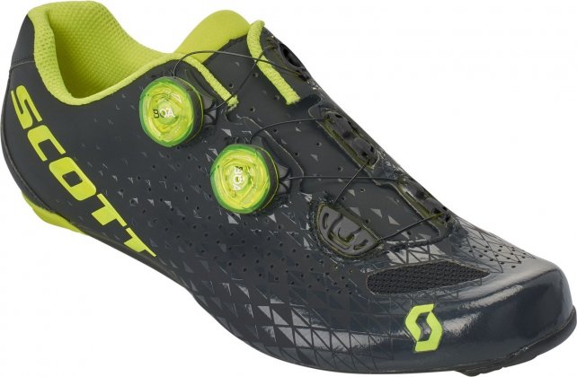 Велотуфли Scott Road RC Shoe, чёрно-жёлтые Matte Black/Sulphur Yellow