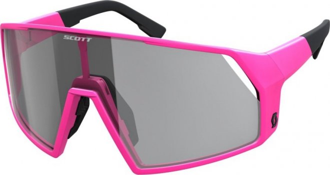 Очки спортивные Scott Pro Shield Light Sensitive Sunglasses, розовые Acid Pink/Grey Light Sensitive