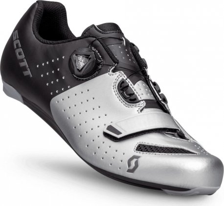 Велотуфли Scott Road Comp BOA Shoe, серебристо-чёрные Silver/Black