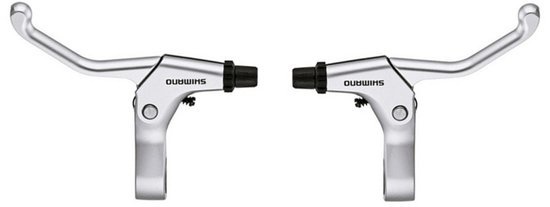 Комплект тормозных ручек под V-brake Shimano BL-R550, серебристый Silver