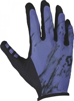 Перчатки с длинными пальцами Scott Traction LF, чёрно-синие Dream Blue/Black