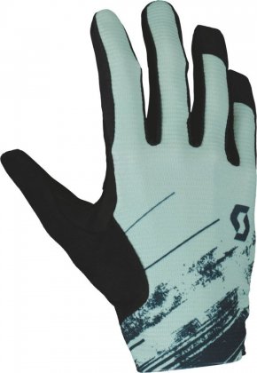 Перчатки с длинными пальцами Scott Ridance LF Glove, зелёно-чёрные Mineral Green/Aruba Green