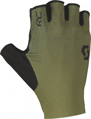 Перчатки с короткими пальцами Scott RC Pro SF Glove, зелёно-чёрные Fir Green/Black