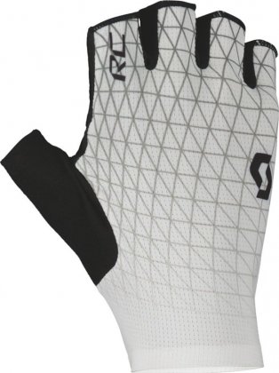 Перчатки с короткими пальцами Scott RC Pro SF Glove, бело-чёрные White/Black