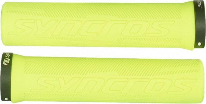 Грипсы Syncros Pro, Lock-On Grips, ярко-жёлтые Neon Yellow