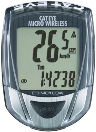 Велокомпьютер беспроводной CatEye Micro Wireless CC-MC100W-B, чёрный