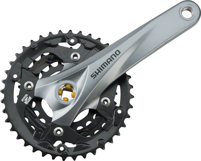 Система под квадрат Shimano Acera FC-M3000, длина шатунов 175 мм, набор звёзд 40-30-22T, без защиты, чёрная