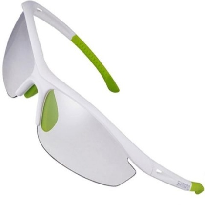 Очки спортивные Shimano CE-S20R-PH, бело-светло-зелёные