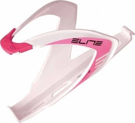 Флягодержатель Elite Custom Race, бело-розовый White/Pink