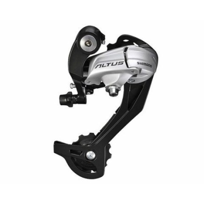 Переключатель скоростей задний Shimano Altus RD-M370-SGS, серебристый Silver