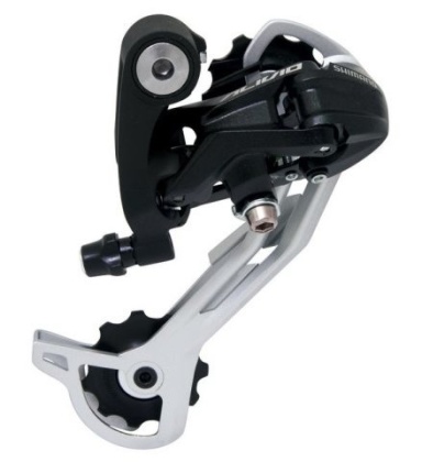 Переключатель скоростей задний Shimano Alivio RD-M430-SGS, 9 скоростей, чёрный