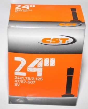 Камера CST 24x1.75/2.125 (47/57-507), Standard Tube, автониппель Schrader (AV)