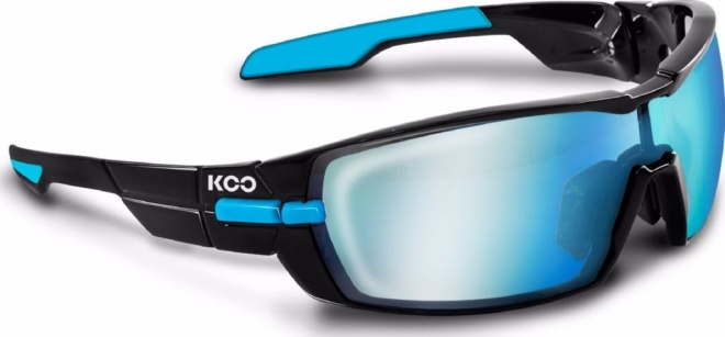 Очки спортивные Koo Open, чёрно-голубые Black/Blue