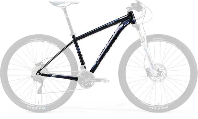 Рама велосипеда Merida Big.Nine TFS 900, чёрно-бело-синяя