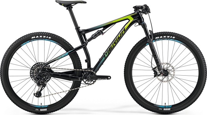 Велосипед Merida Ninety-Six 9.6000 (2019) UD Carbon/Green/Blue