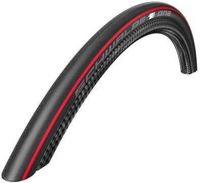 Покрышка Schwalbe One 700x23C (23-622), Folding, OneStar, Evolution, красная полоса