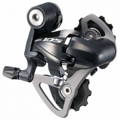 Переключатель скоростей задний Shimano 105 RD-5700-A-SS, чёрный