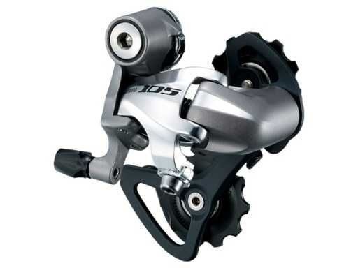 Переключатель скоростей задний Shimano 105 RD-5700-A-SS, серебристый