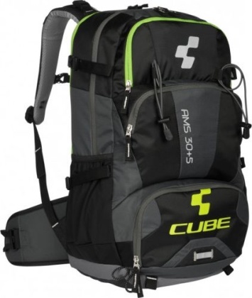 Рюкзак Cube AMS 30+5, серо-чёрно-зелёный