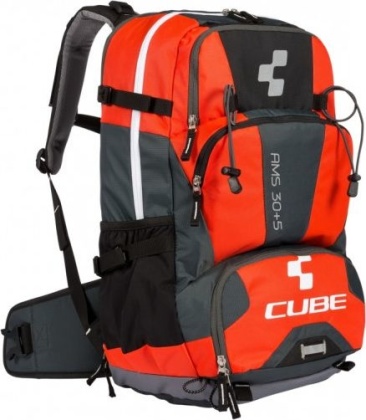 Рюкзак Cube AMS 30+5, серо-оранжевый Black/Flash Red