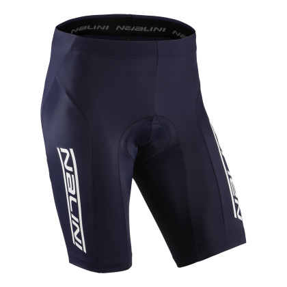 Велотрусы без лямок Nalini Roadcycling Short, тёмно-синие с белыми элементами 4291