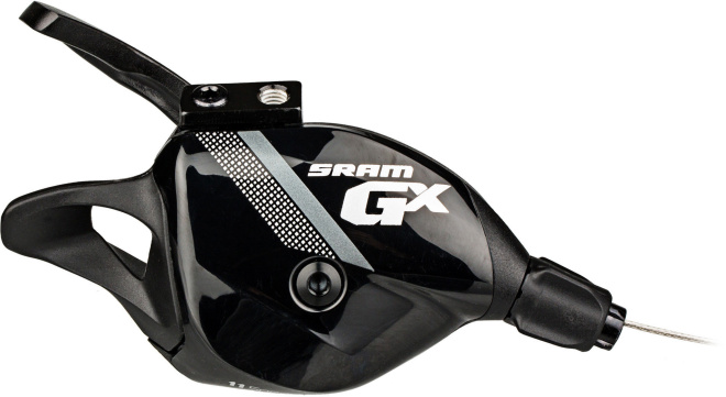 Манетка правая SRAM GX Trigger, 11 скоростей, с тросом, Discrete Clamp, чёрная Black