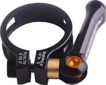 Хомут для подседельного штыря Token Pyro MTB Seatpost Quick Release Clamp, диаметр 34.9 мм, чёрный Black