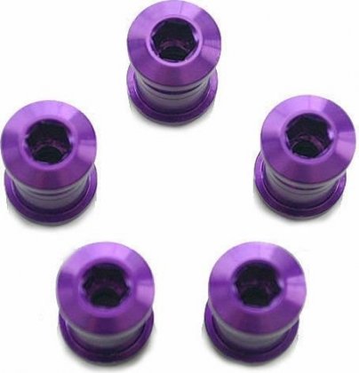 Комплект бонок Token Prime Alloy Chainring Bolts, фиолетовый Purple