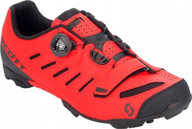 Велообувь Scott MTB Team BOA Shoe, красно-чёрная Matte Red/Black