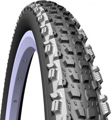 Покрышка Rubena Tyres Scylla TD V96 26x2.25, чёрная с серыми полосами Black/Grey