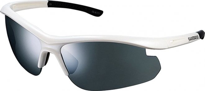 Очки спортивные Shimano Solstice-MR, бело-серебристые White/Silver
