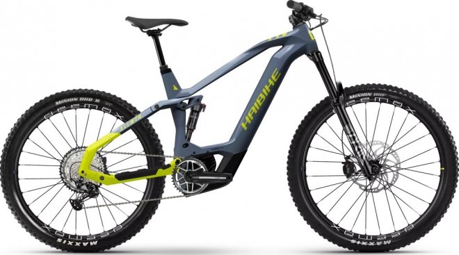 Велосипед Haibike AllMtn CF 11 (2026) Slate/Glossy Neon Yellow