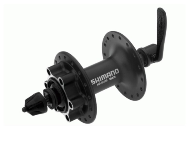 Втулка передняя Shimano Deore HB-M475, 32H отверстия под спицы, крепление ротора 6 болтов