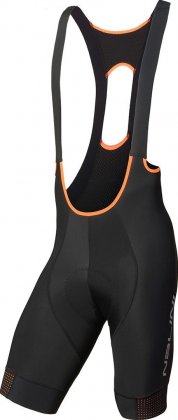 Велотрусы с лямками Nalini AHS Ventoux, чёрные с оранжевыми элементами 4150