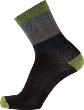 Носки Nalini Moines, чёрно-серо-зелёные 4430