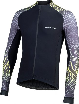 Джерси с длинными рукавами Nalini B0W Pro Gara Jersey, чёрно-серое 4000