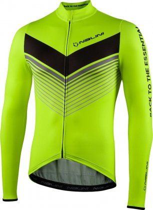 Джерси с длинными рукавами Nalini LS Fit Jersey, лаймовое 4050