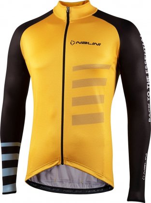 Джерси с длинными рукавами Nalini LS Stripes Jersey, жёлто-чёрное 4060