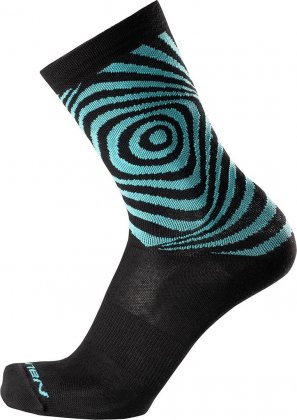 Носки Nalini New Coolmax Socks, чёрно-голубые 4300