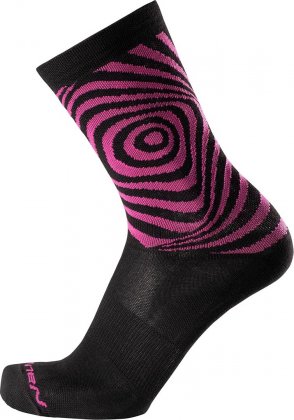 Носки Nalini New Coolmax Socks, чёрно-розовые 4700