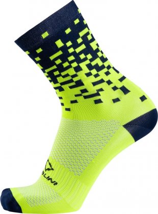 Носки Nalini Color Socks, лаймово-чёрные 4050