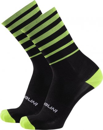 Носки Nalini Gravel Socks, чёрно-лаймовые 4050