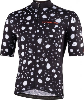 Джерси с короткими рукавами Nalini Las Vegas Jersey, чёрное с белыми элементами 4000