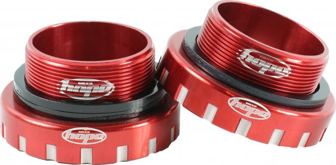 Каретка под интегрированный вал Hope Bottom Bracket Stainless, 30 мм, красная Red