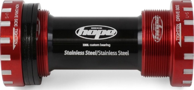 Каретка под интегрированный вал Hope Bottom Bracket Stainless, 68/73 мм, красная Red