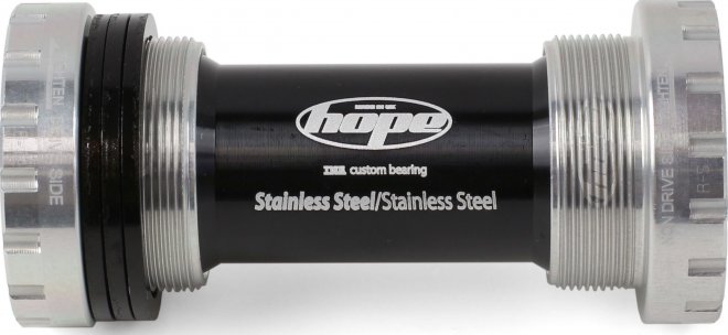 Каретка под интегрированный вал Hope Bottom Bracket Stainless, 68/73 мм, серебристая Silver