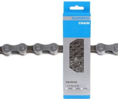 Цепь Shimano CN-HG40, 6/7/8 скоростей, 115 звеньев