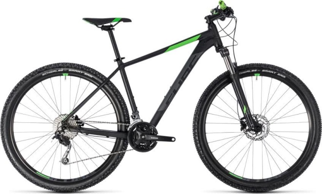 Велосипед Cube Aim SL 27.5 (2018) Black/Flash Green