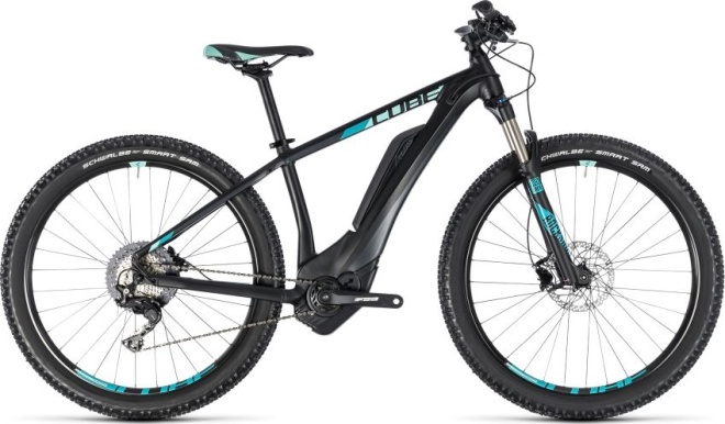 Велосипед Cube Access Hybrid Race 500 27.5 (2018) Black/Mint