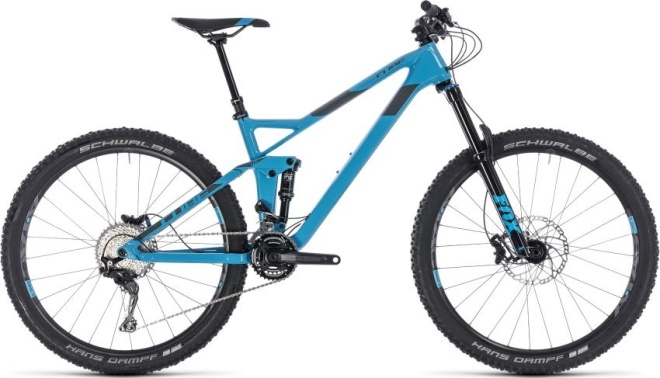 Велосипед Cube Stereo 140 HPC Race 27.5 (2018) Blue/Grey